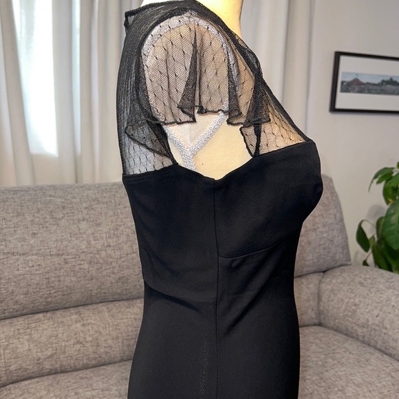 Moda International Black Lace Dress Size 8 - Picture 5 of 9